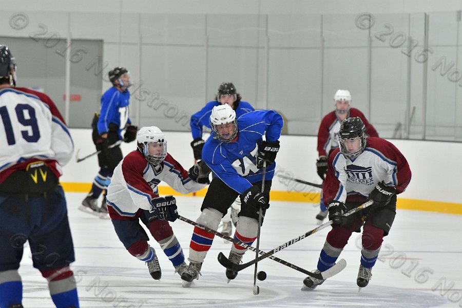 Wheaton College Men\'s Ice Hockey vs Middlesex Community College. - Photo By: KEITH NORDSTROM